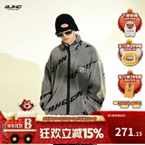 BJHG不计后果冬美式加厚仿羊羔绒棉服男潮宽松保暖毛绒情侣棉衣外套女 灰色 L