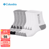 Columbia秋冬款哥伦比亚男女通用休闲袜4双装袜子RCS632 AS1 L