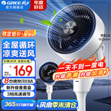 格力（GREE）电风扇家用空气循环扇客厅卧室办公宿舍落地扇涡轮对流换气扇台式桌面小风扇广角摇头台地两用电扇 【热销爆款】循环香薰风 旋钮控制 1903g3
