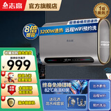 志高（CHIGO）电热水器扁桶双胆速热储水式家用 3200W智能WiFi出水断电一级能效热水器【免费上门安装】 50L 3200W 玫瑰金电子镁棒+出水 断电WiFi