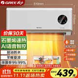 格力（GREE）【AI语音控制】暖风机石墨烯取暖器暖气片电暖器电暖气热风机冷暖两用一体机电暖风NFBC-X7022AV-M