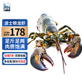 鲟食 波士顿龙虾冰鲜冷冻大波龙澳龙大龙虾生鲜虾类节日送礼 波士顿龙虾【生冻】 1500-1750g/只