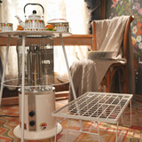 信一冬天取暖神器暖风机电暖器电热取暖器大面积热电暖器鸟笼烤火炉电暖气取暖器家用节能 中号白色+茶桌-赠烘衣架