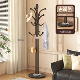 奕涵优选衣帽架挂衣架落地卧室衣架子客厅挂包架家用衣服架立式铁艺大衣架 25年新款升级加粗衣架【大理石底座古铜色】 【碳钢烤漆不生锈】【承重200斤】【质保十年】