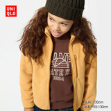 优衣库童装男童女童摇粒绒拉链茄克长袖外套夹克秋冬新款478141 46 鹅黄色 150