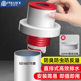 波洛克（Pollock）下水道防臭神器封口器密封塞厨房下水管密封圈排水管防臭防溢水55