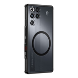 米尼鹿 【透明磨砂磁吸壳】适用红魔11sPro+/11Pro+手机壳旋转支架11Air保护套气囊防摔全包不发黄软壳 【磨砂黑】磁吸款-四角防摔 红魔11Pro/sPro/Pro+/spro+通用