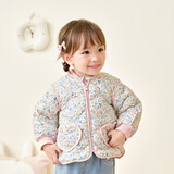 巴拉巴拉儿童羽绒服三防衣服轻薄棒球领外套男女童装2025新款秋冬装碎花萌