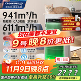 SOLEUSAIR【国家补贴】舒乐氏Umi宠物空气净化器吸附猫毛除细菌过敏源除甲醛雾霾异味净化机C02绿精灵
