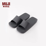 无印良品（MUJI）男女通用 室内用浴室拖鞋 男式女式 洗澡防滑凉鞋一字拖 炭灰色 L 275mm/45码(2.5)
