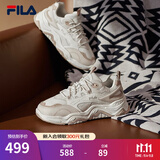 FILA 斐乐山丘鞋COLLINA女鞋复古运动鞋春新款户外休闲老爹鞋 棉花糖/朴色-MA 36.5