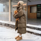 LOVELY&DEARLY咖色长款羽绒服女2025冬季年新款韩系宽松超厚90白鸭绒东北面包服 咖色 收藏加购优先发货 XL 赠送运费险