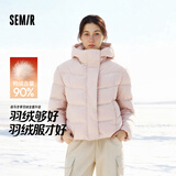 森马（Semir）羽绒服女90绒子中长款显瘦龟背廓形25冬通勤厚外套109725113002