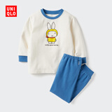 优衣库婴幼儿宝宝绘本合作系列睡衣长袖起居服套装25秋新款478466 64 湖蓝色 90