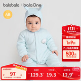 巴拉巴拉童装连体衣新生儿2025新款冬装爬服加厚男女婴童衣服208425133202