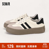 Semir女鞋德训鞋冬季休闲鞋运动鞋板鞋女SFYM233655 白色 36