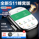 XAAppel苹果机适用官方华强北新款watchS10Ultra4顶配智能电话手表5G全网通初高中生男女学生防水运动 S10黑 256G-任意下载-离线支付-心率检测 超长待机-可回复微Q信息-提前优