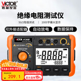 胜利仪器（VICTOR）兆欧表 绝缘表 绝缘电阻测试仪 250V/500V/1000V 数字摇表 VC60B+