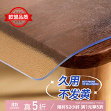 钟爱一生桌垫透明桌面垫餐桌布防水防油PVC软玻璃茶几垫水晶板台面垫抗菌 【磨砂2.0】奶嘴级入口可啃咬-足厚1mm 定做异形圆形需提供尺寸单拍不发