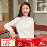 361°卫衣女秋冬季加绒外套运动休闲圆领长袖套头衫上衣662344801D-1