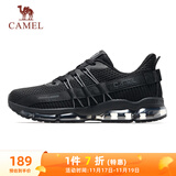骆驼（CAMEL）全掌气垫鞋男透气减震运动跑步鞋子 A93239L7565 幻影黑 41