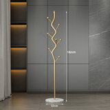 新房子意式轻奢衣帽架落地卧室床边个性放衣服收纳架子简易家用挂衣架 橄榄树款：纳米金（大理石底座）