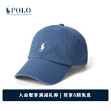 Polo Ralph Lauren 拉夫劳伦男女同款 经典款棉质卡其棒球帽RL52338 410-海军蓝 ONE