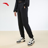 安踏加绒束脚裤丨针织运动长裤女冬季加绒保暖百搭休闲收口卫裤子