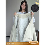 主意范（ZHUYIFAN）米白色PU皮铆钉夹棉皮衣外套男款秋冬机车夹克棉服加厚翻领棒球服 米色【升级款棉服】 L 推荐115-130斤