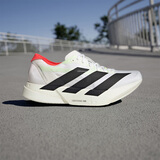 阿迪达斯（adidas）男鞋 ADIZERO ADIOS PRO 4 轻便透湿排汗缓震竞速马拉松碳柱跑鞋 JR1094/白/黑色/金属银 40.5