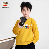 大嘴猴（paul frank）童装卫衣2025秋冬款男女童舒适保暖多色中大童潮流百搭外套 114F黄色 160