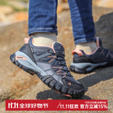 悍途透气登山鞋低帮防滑耐磨爬山鞋四季网面新款舒适减震户外徒步鞋 深灰/浅粉609-女 38