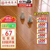 金福昌王 包安装强化复合地板家用 E0级ENF级环保防水耐磨锁扣复合木地板 F2205 包安装【12mm厚】E0级