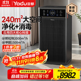 亚都（YADU）空气净化器 卫健委备案消毒机 UFCO分解除甲醛除异味烟味除甲流 家用办公大空间 KJ2000F-T20(Hi)