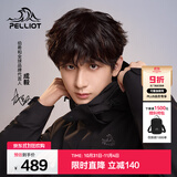 伯希和（Pelliot）【经典2.0山野】冲锋衣三合一男女秋冬户外防水防风保暖外套夹克 【通勤百搭】男款曜石黑 -四季款 S 女 90-101斤 男105-115