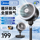 美的（Midea）空气循环扇电风扇落地扇家用摇头台式桌面两用电扇可拆洗节能立式轻音轻羽扇宿舍低噪台扇 【广域循环 多档调节】香薰驱蚊FGA25SCY