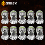 中加沃安消防面具国标3C认证防毒防烟面具火灾逃生全面罩过滤式呼吸器 TZL30B过滤式消防面具·10个