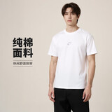 耐克(NIKE)春夏男短袖T恤 纯棉 运动休闲 简约时尚 DO7393-101 白色L