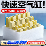 创宁过滤材料细菌屋硝化过滤石 底滤陶瓷环中孔石英球养鱼用品 远红纳米细菌屋【大号60根】净水培菌