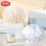 美丽雅浴帽【2只】防水女浴室洗澡儿童成人防油烟厨房包头头套