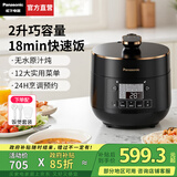 松下（Panasonic）【国家补贴】电压力锅小型家用高压锅智能高压电饭锅多功能迷你1-2人高压电饭煲全自动2L容量P20A1 【 2L 】高压无水烹饪P20A1-K
