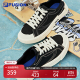 FILAFUSION 斐乐潮牌女鞋潮流板鞋夏季时尚女士休闲鞋帆布鞋运动鞋 黑-BK 36