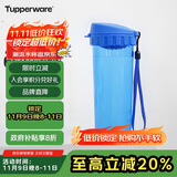 特百惠（Tupperware）茶韵500ML塑料杯男女士学生夏季运动水杯子户外便携大容量 纯净蓝
