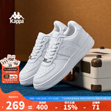 KAPPA卡帕男鞋板鞋男秋冬新款厚底小白鞋子男百搭休闲鞋情侣跑步运动鞋 鹭羽白 43