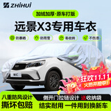 智汇吉利远景x3专用车衣全车罩远景x3 pro防暴晒隔热防雨雪加厚牛津布 2017-2021款吉利远景X3专用车衣全车罩 加厚防暴晒防雨防风防水防雪防霜防冰雹牛津布车衣车罩