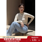 独束大码女装【发热防静电】百搭打底衫女显瘦秋冬新款胖mm针织衫 暖杏色 2XL