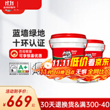 德高防水k11净彩柔韧型防水涂料 卫生间防水材料地面 防水剂 蓝墙绿地-柔韧+通用型 18kg