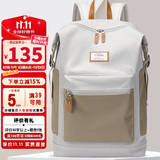 第九城（V.NINE）双肩包女士防泼水旅行背包大容量电脑包高中生大学生上课书包男孩