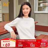 361°卫衣女秋冬季加绒外套运动休闲圆领长袖套头衫上衣662344801D-1