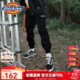 dickies休闲裤 男女同款新复古回潮印花多口袋束口工装裤百搭8 黑色 30